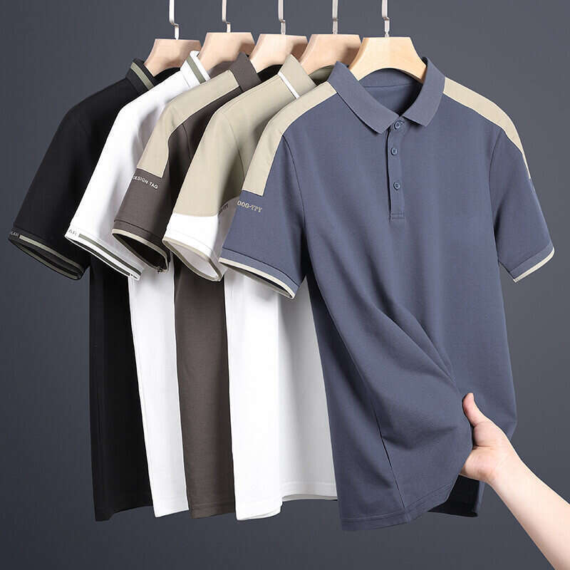 New Arrival Casual Half Sleeve Polo Shirt Summer Lapel Top Clothes