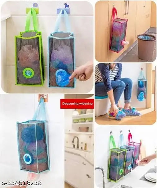 Plastic shopping bag holder