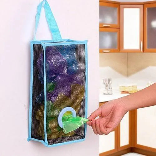Plastic shopping bag holder