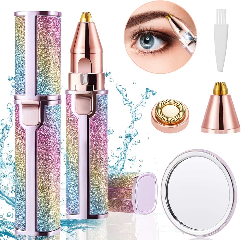 2 in 1 Electric Eyebrow Trimmer & Facial Hair Remover for Women